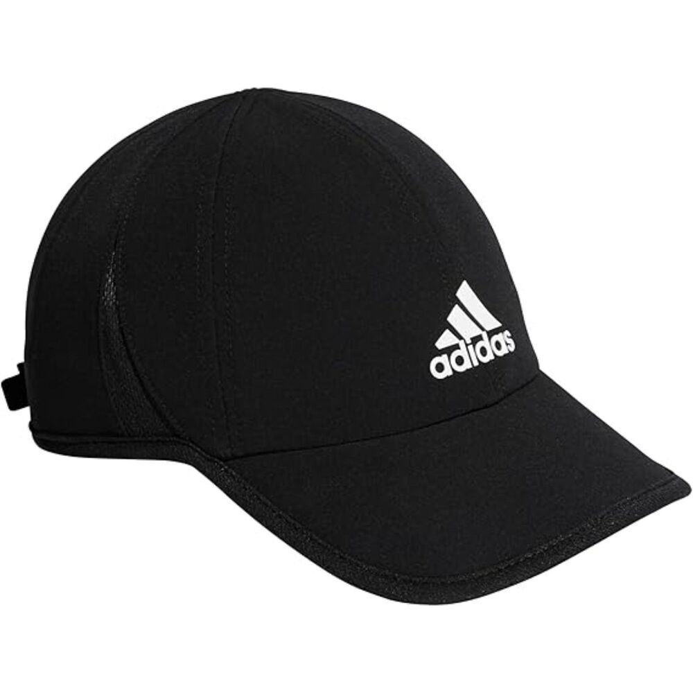 Men's Black Adjustable Hook and Loop Superlite Breathable Casual Baseball Cap